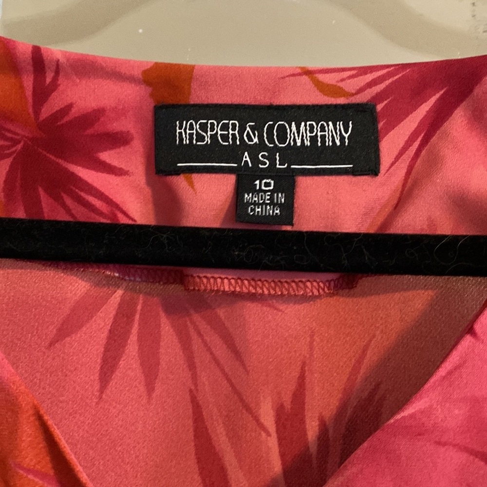 Pink silk patterned blouse - Picture 5 of 7